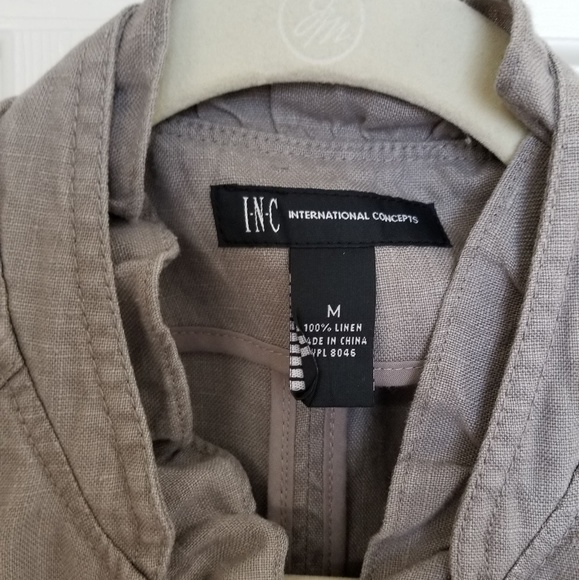 INC Linen Jacket - Picture 2 of 5